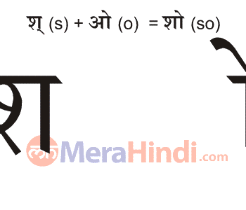 Hindi Combination Of Vowels And Consonant Letters श So Writing Animation Sound Ex Words